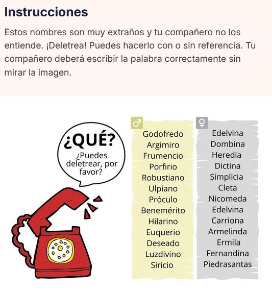Juego deletreo
