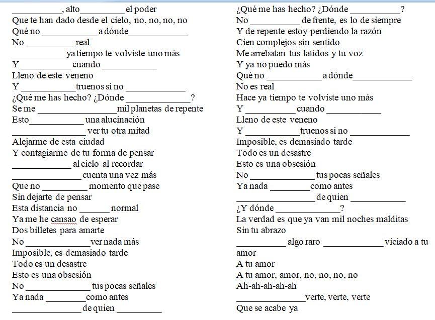 Letra cancion
